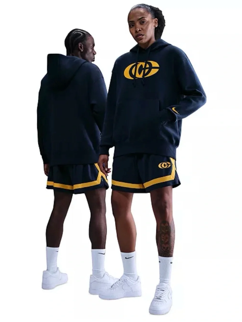 Nike Navy and Gold Athletic Shorts
